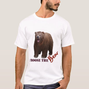 Jag väljer björn (ljus) t shirt