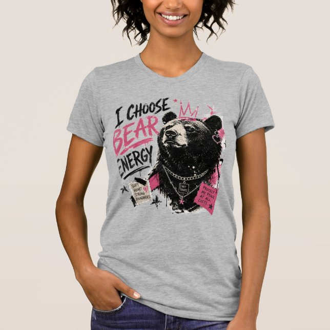 JAG VÄLJER BJÖRNENERGI T SHIRT (Framsida)