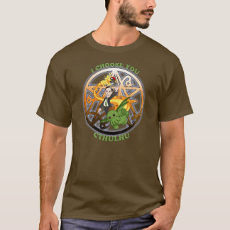 Jag väljer Cthulhu: Orange Tee Shirt