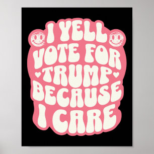Jag väljer den brottslige roliga Trump patriot rep Poster