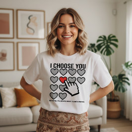 Jag väljer dig i all kärlek t shirt