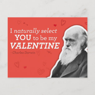 Jag väljer dig självfallet att bli min Valentine - Helg Vykort