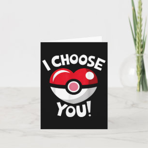 Jag väljer dina fina Valentines day Kärlek Heart B Kort