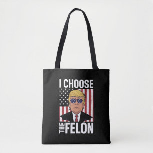 Jag väljer felonen Trump 2024 republikansk patriot Tygkasse