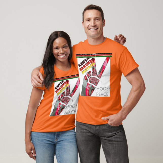 Jag väljer fred min land är Kenya Tee (Unisex)