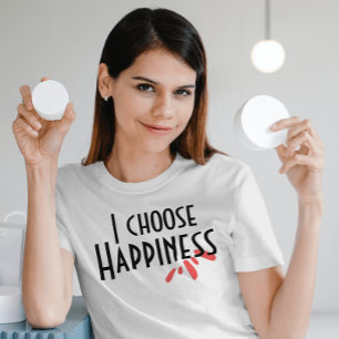 Jag väljer glad abstrakt för rosa som inspirerar c t shirt