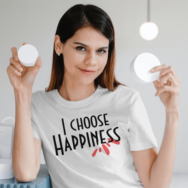 Jag väljer glad abstrakt för rosa som inspirerar c t shirt (Skapare uppladdad)