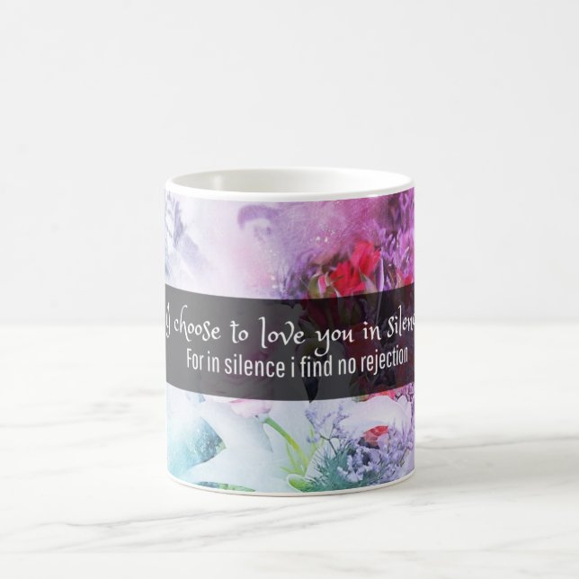 Jag väljer Kärlek: Blommigt inspiration Kaffemugg (Center)