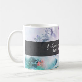 Jag väljer Kärlek: Blommigt inspiration Kaffemugg
