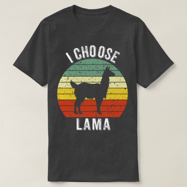 Jag väljer Lama T Shirt (Design framsida)