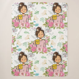 Jag väljer närvaro Mindful Mamma Blommönster