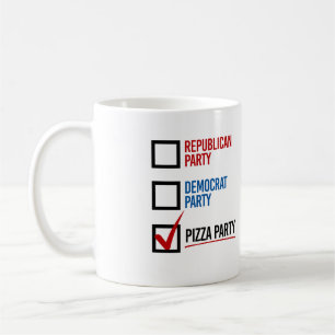 Jag väljer Pizza Party - - Kaffemugg