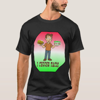 Jag väljer tacos Rolig gym vs tacos-design T Shirt