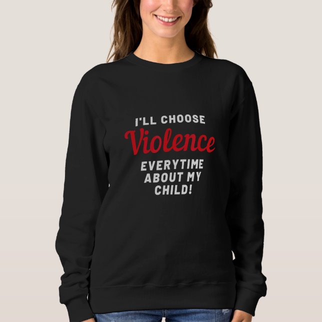 Jag väljer våld t shirt (Framsida)