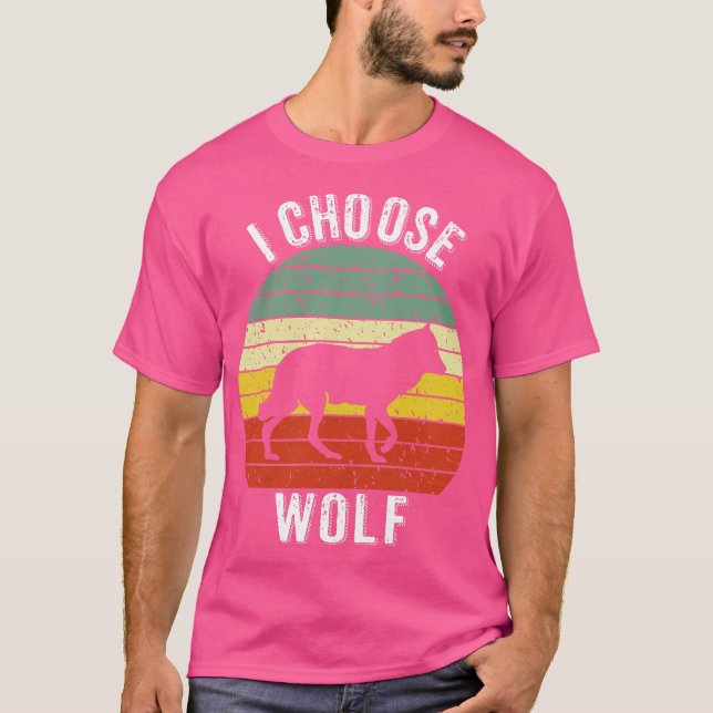 Jag väljer varg t shirt (Framsida)