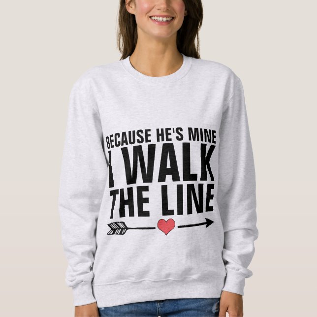 JAG VALKAR LINJEN, frun eller flickvän T-Shirts (Framsida)