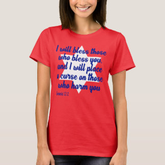 Jag välsignar dem som välsignar dig t shirt