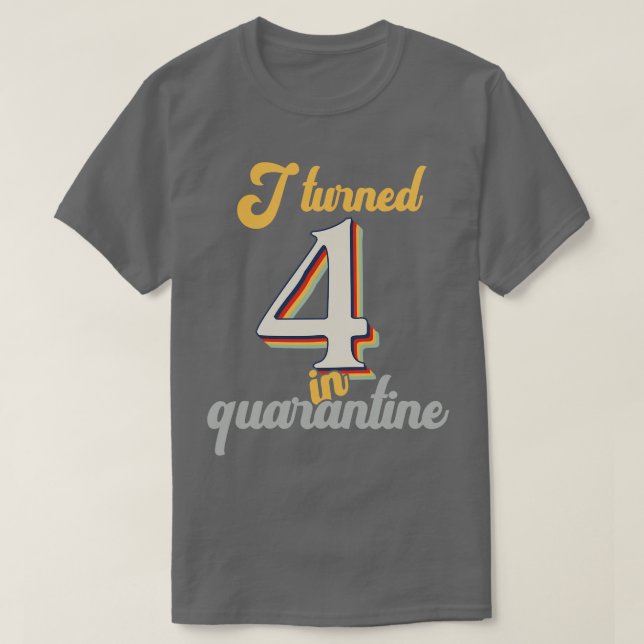Jag vände 4 i 4e födelsedagen t shirt (Design framsida)