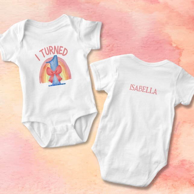 Jag vände en Baby-bodykostym till flickornas regnb T Shirt (Skapare uppladdad)