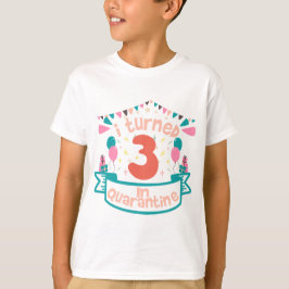 Jag vände mig till 3-i-karantäns, roligt födelseda t shirt