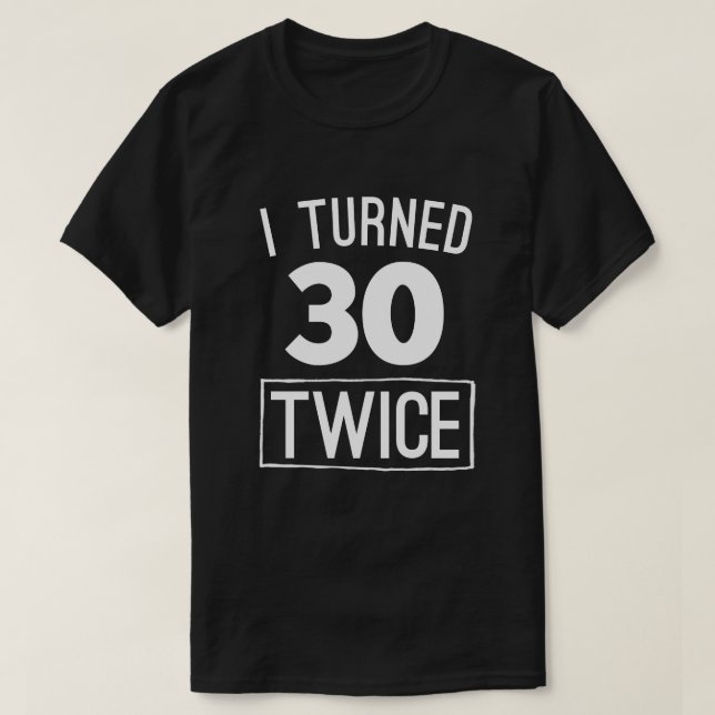 Jag vände två gånger den roliga 60th skjortan 1958 t shirt (Design framsida)