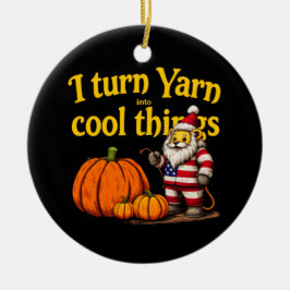 Jag vänder garnet till Coola Sak: Knitting & Croch Julgransprydnad Keramik