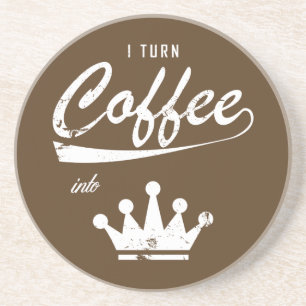 Jag vänder kaffet till KOM:er Underlägg