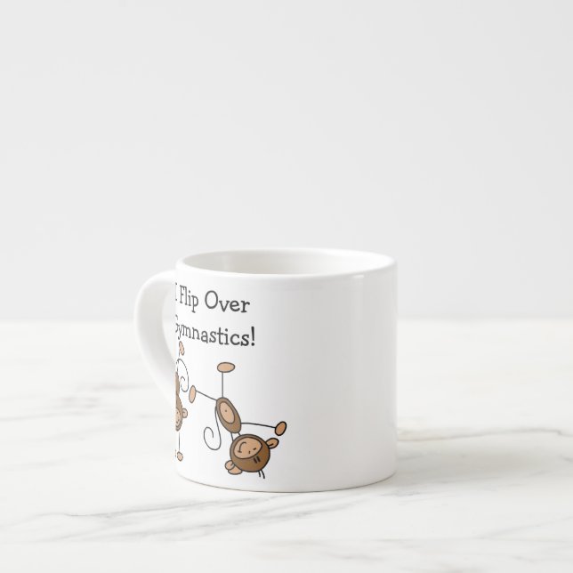 Jag Vänder Mig Över Gymnastik Espressomugg (Framsida vänster)