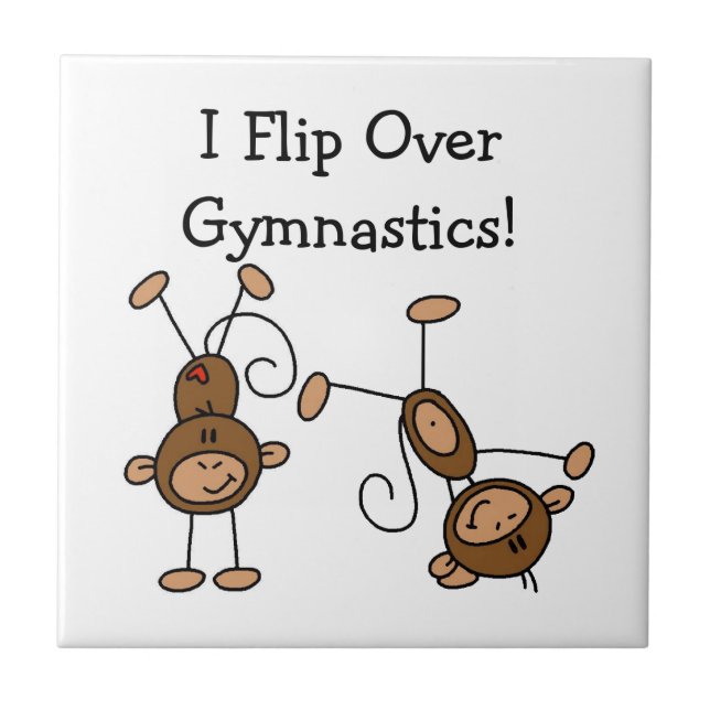 Jag Vänder Mig Över Gymnastik Kakelplatta (Framsidan)