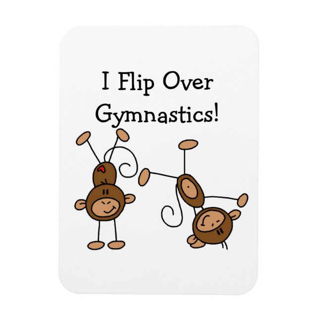 Jag Vänder Mig Över Gymnastik Magnet (Vertikal)