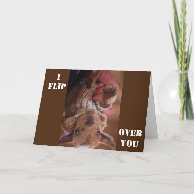 *JAG VÄNDER UPPÅT NED PÅ DIG* PÅ FÖDELSEDAGSSHOW D KORT (Framsida)