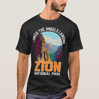 Jag vandrade Angels Landing Zion National Park T Shirt