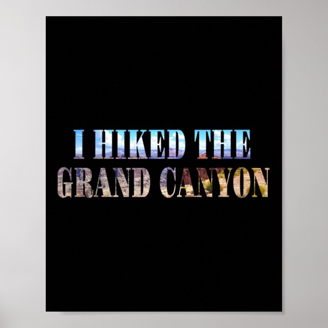 Jag vandrade Grand Canyon Poster (Framsidan)
