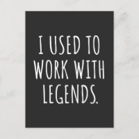 JAG VANN ATT ARBETA MED LEGENDS