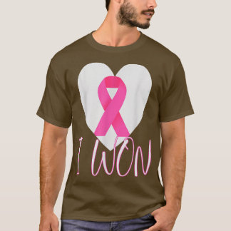 Jag vann Survivor Breast Cancer Awareness T Shirt