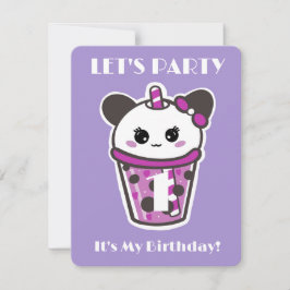JAG VÄNTAR EN BIRTHDAY-INBJUDAN KAWAII INBJUDNINGAR