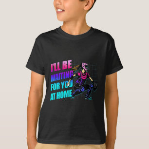 Jag väntar på dig hemma tonåring Softll fångare T Shirt