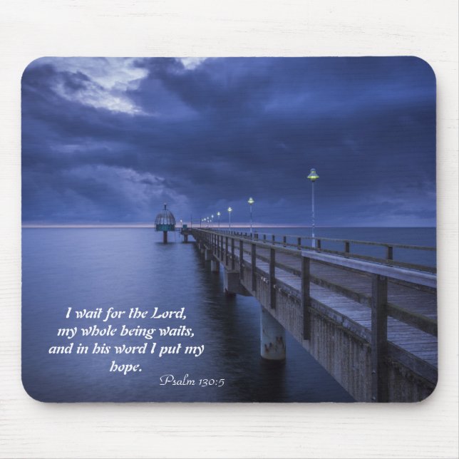 Jag väntar på Lord Ocean Bridge Mouse Pad Musmatta (Framsidan)