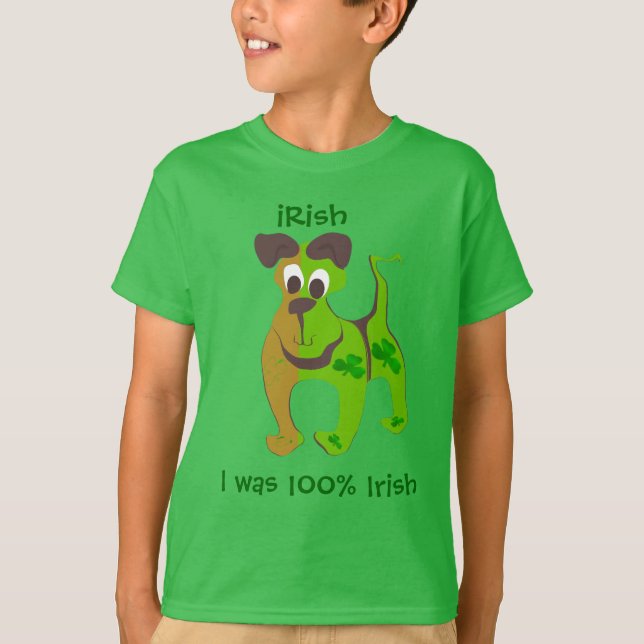 Jag var 100 procent irländare tee (Framsida)