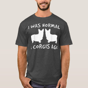 Jag var 2 Corgis Ago Hund Parent T Shirt