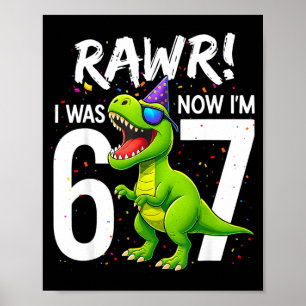 Jag var 6 nu är jag 7 år gammal 7-års födelsedag 6 poster