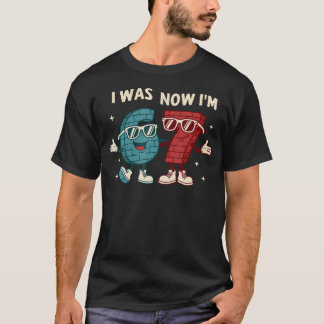 Jag var 6 nu är jag 7 år gammal födelsedag 67 roli t shirt