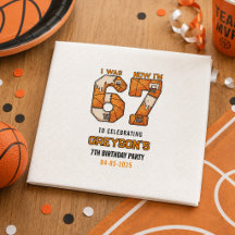 Jag var 6 nu är jag 7 Basket – 7-års födelsedagsfe