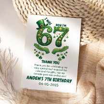 Jag var 6 nu är jag 7 St. Patricks dag pojke födel
