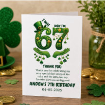 Jag var 6 nu är jag 7 St. Patricks dag pojke födel