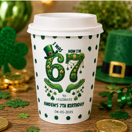 Jag var 6 nu är jag 7 St. Patrick's Day Pojke Föde