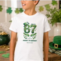 Jag var 6 nu är jag 7 St. Patrick's Day pojke föde