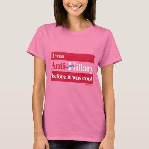 Jag var Anti-Hillary för - Anti Hillary png-vit T-shirt