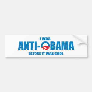 Jag var Anti-Obama, för det var den kalla T-tröj Bildekal