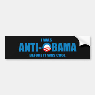 Jag var Anti-Obama, för det var den kalla T-tröj Bildekal